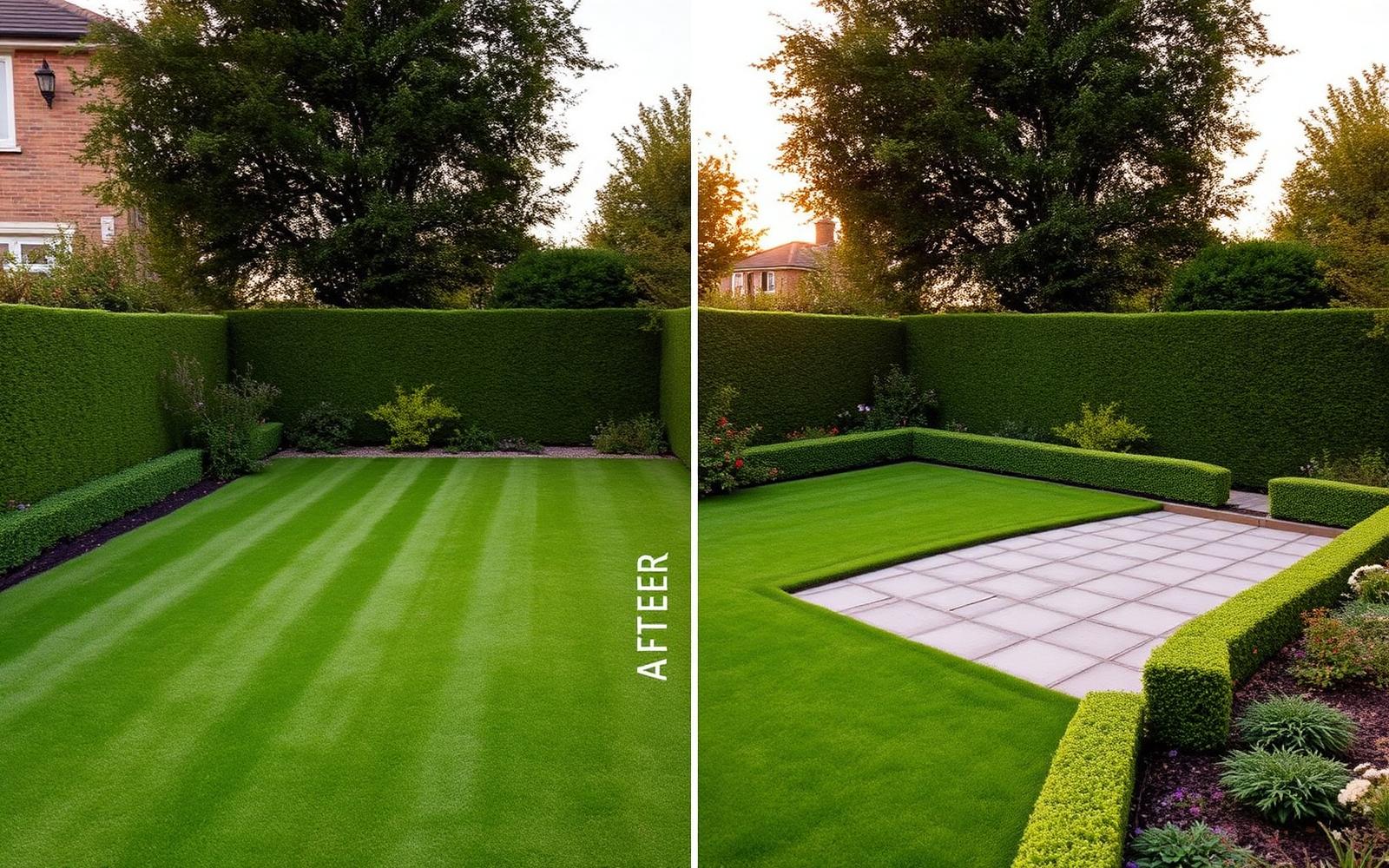 After landscaping